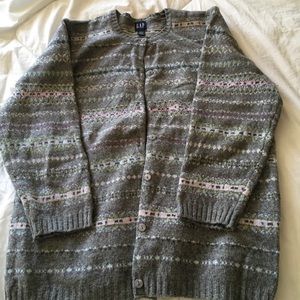 Gap Striped Wool Cardigan